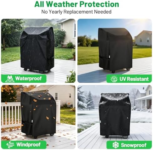 2 Burner Gas Grill Cover 32 Inch, Heavy Duty Waterproof - Image 7