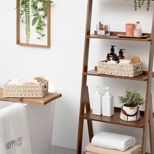 GRANNY SAYS Wicker Baskets for Organizing, Shallow Storage Bins, 2-Pack - Image 2