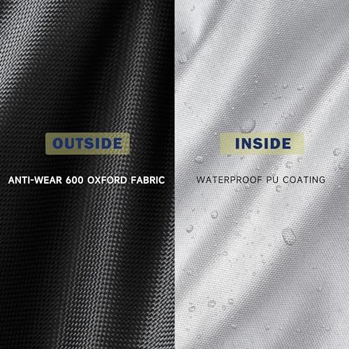 Pizza Oven Cover for Blackstone Tabletop Pizza Oven with 15" Cordierite Stones, Heavy-Duty 600D Protective Cover for Blackstone 15in Pizza Maker 6964/6963/6962/6961/6960 - Image 3