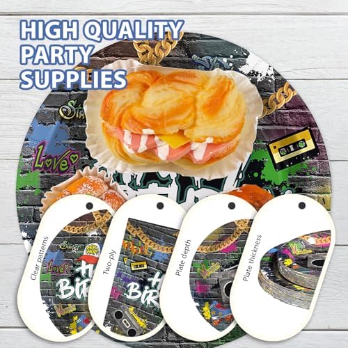168Pcs 80's 90's Birthday Party Decorations for Men Women, Serves24 - Image 3