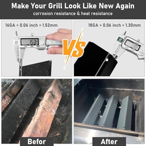 7637 7635 Grill Parts for Weber Spirit E210, E220, S210, S215, Spirit 200 & GS4 Spirit II E210 for Weber Spirit II E220 Series with Front-Mounted Control, 15.3" Flavorizer Bars & 17.5" Grates - Image 7