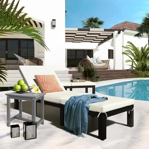 GARDENSTAR Adirondack Square Side Table,one-Tier Outdoor end Table, Patio Side Table for Pool,Porch,Backyard,Relaxing Companion (Grey) - Image 6
