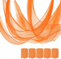 Qtisky 5 Pcs Orange Halloween/Fall Gauze Creepy Cloth Fabric Tapestry Decor by Qtisky