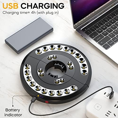 Eletorot 2packs Patio Umbrella Lights-Rechargeable Outdoor Lights for Patio - Image 3