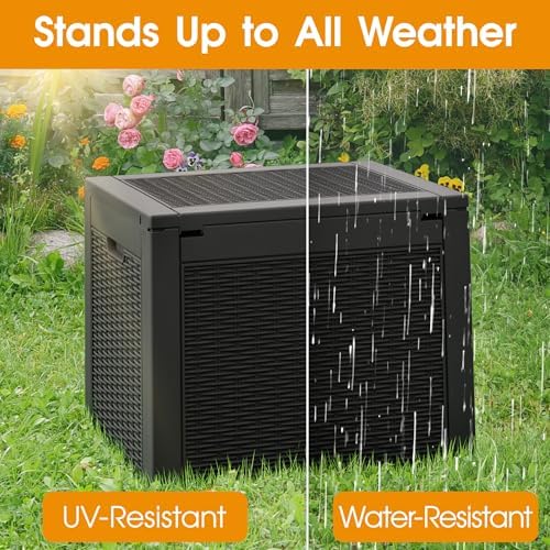 KAMABOKO 31 Gallon Outdoor Storage Box Waterproof Deck Box for Patio - Image 3