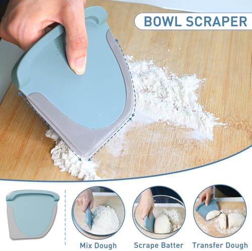 2 IN 1 Upgrade Bench Scraper, Dough Scraper, Stainless Steeel with Scale - Image 4