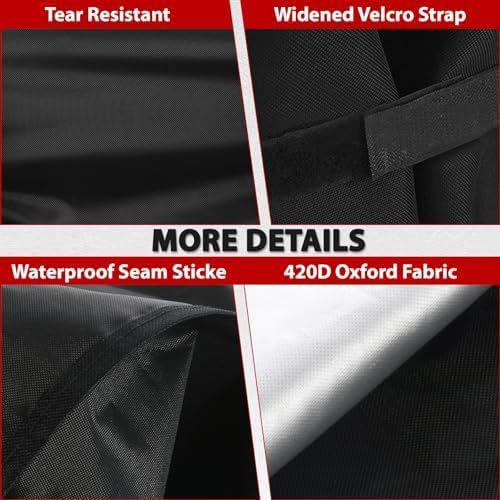 Grill Cover 52 Inch, Waterproof Grill Cover for Outdoor, Compatible with Weber Spirit 200 and 300 Series, Weber Genesis Silver, Dyna Glo, Char Broil, Nexgrill - Image 3