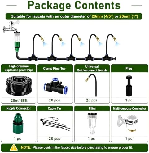 Outdoor Misting Cooling System Kit for Patio - Image 2