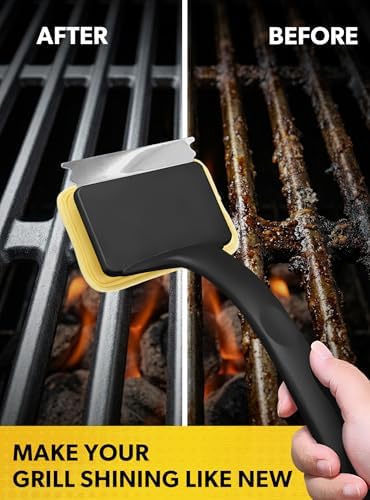 MEKER 4 PCS Grill Replacement Head, Yellow (NO Grill Brush) - Image 6
