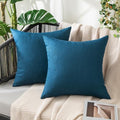 MIULEE Decorative Outdoor Pillow Covers Waterproof 18x18 Blue by MIULEE