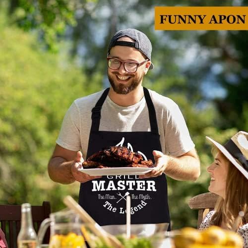 MUJUZE Grilling Accessories,BBQ Grill Sets for Outdoor,Grill Tool Set,Grill Kit for Camping,Backyard,BBQ Accessories with Apron,BBQ Gifts for Men,Grilling Gifts for Men - Image 5