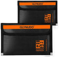 Small Fireproof Money Bag for Cash, Stealth Nesting 2-Pack by QLYNUDO