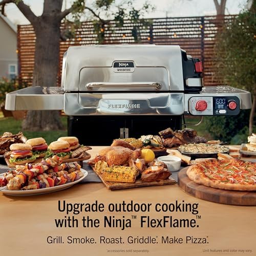 Ninja FlexFlame Grill & Smoker, Electric & Propane, 5-in-1, Steel,PG301 - Image 2
