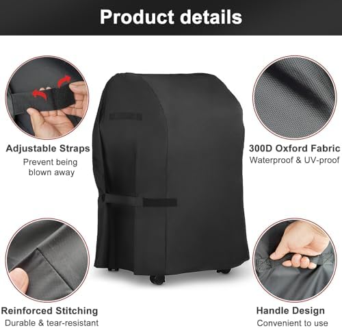 LBTING Grill Cover, 32-inch Heavy Duty Waterproof BBQ Gas Grill Cover - Image 3