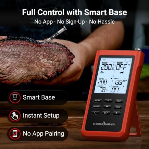 ThermoMaven 3000FT Wireless Meat Thermometer, No App Needed, 2 Probes - Image 2