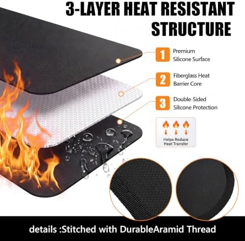 100 x 60 Inches Extra Large Under Grill Mat for Outdoor Grill - Image 4
