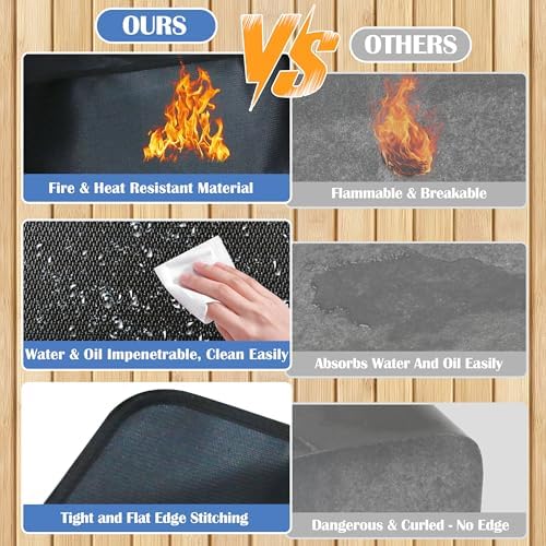 Ogrmar 90 x 52 Inch Under Grill Mats for Outdoor Grill Deck Protector - Image 3