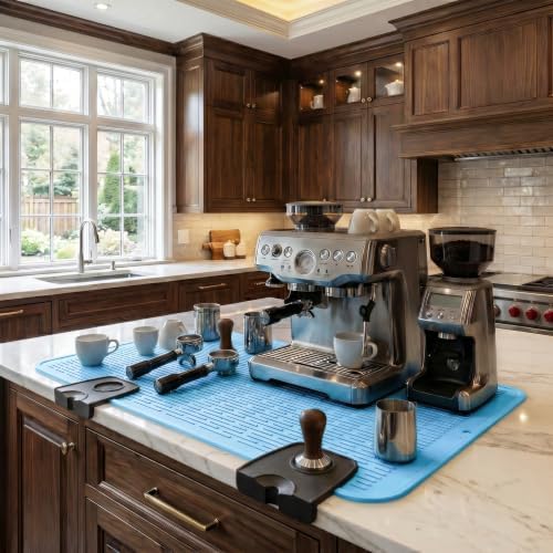 MicoYang Silicone Dish Drying Mat for Multiple Usage,Easy clean,Eco-friendly,Heat-resistant Silicone Mat for Kitchen Counter or Sink,Refrigerator or Drawer Liner Light Blue 4XL 32 inches x 18 inches - Image 6