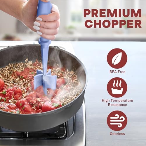 2Pack Meat Chopper Upgrade Hamburger Smasher, Masher for Ground Beef - Image 5