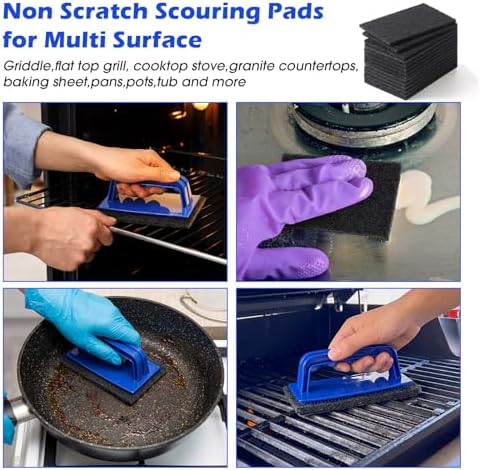 Reallnaive 31 Pcs Griddle Cleaning Kit for Flat Top Grill,Blue - Image 6