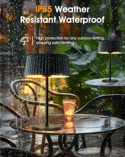 Electric Outdoor Patio Heater, 1500W Tabletop Infrared Heater - Image 4