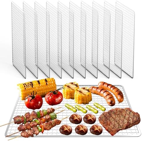 Grill Topper - Grill BBQ Disposable Grill Grates, 10 Pack by Aglehome