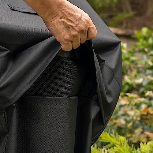 Kenmore 56-Inch Heavy-Duty Grill Cover for Outdoor BBQ Propane Gas Grills, Weather-Resistant, UV- and Fade-Resistant, Universal Fit Cover for 4-Burner Gas Grills, Black - Image 6