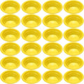 24 Pack 12 oz Disposable Plastic Bowls Dessert, Ice Cream, Salad, Soup Serving Cups for Party, Picnic, Food Snacks (Yellow) by Unknown