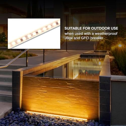 Maxxima 24 in. Hardwired LED Under Cabinet Strip Light, 920 Lumens, 3000K - Image 5