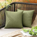 MIULEE Decorative Outdoor Pillow Covers Christmas 12x12 Dark Green by MIULEE