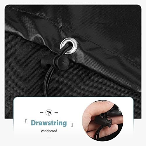 SHINESTAR 67-72" Grill Cover,Windproof with Magic Tape & Drawstring Bottom - Image 3
