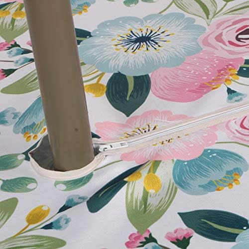 EHouseHome Outdoor Indoor 60inch Round Tablecloth with Umbrella Hole and Zipper, Waterproof Zippered Patio Cloths, Spring/Summer Table Covers for Backyard Circular Table/BBQs/Picnic - Image 5