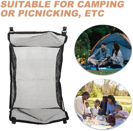 Totority Foldable Camping Table with Under-Table Storage Bag, Lightweight Mesh Organizer for Picnic, Barbecue, Outdoor Hiking, and Family Camping - Image 4