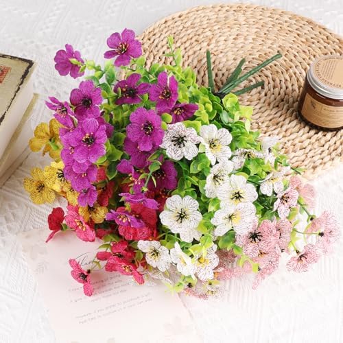 AGIRL Artificial Flowers Outdoor UV Resistant Fake Plant Garden Patio Decor - Image 4