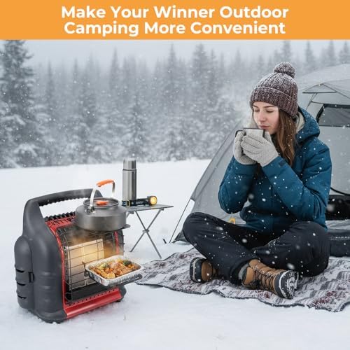 Heater Bracket, Compatible with Mr. Heater Buddy MH9BX, MH12HB, MH18B, Cooker Plate Grill Attachment Portable Cooking Grate, Multi-Purpose Holder for Outdoor - Image 4