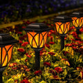 GIGALUMI Solar Lights Outdoor Waterproof, 8 Pack Flickering Flame LED Light by GIGALUMI