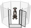 FXW Add-On Gate Panel for Outdoor Dog Playpen, 50" H, Black, Patented by FXW