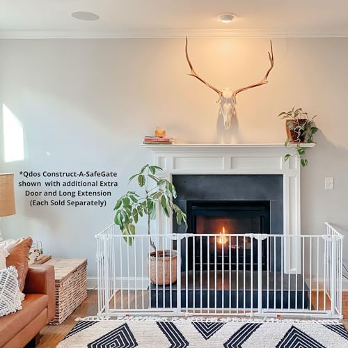 Qdos Safety Construct-A-SafeGate Long Extension | White | Extra 23.5" Section for Qdos Safety Construct-A-SafeGate - Use to Create Extra-Large or freestanding Baby Gates - Image 4
