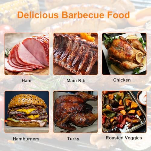 Universal BBQ Rotisserie Grill Kit, Automatic Rotating BBQ, UL Certificated Grill Rotisseries with 120V 4W Motor, 28” Spit Rod, 2 x 4 Forks, Complete Holders and Fixing Screw for Most Gas Grills - Image 6