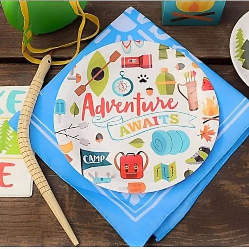 Fun Express Adventure Awaits Camp Party Dinner Plates, 8 Pieces - Image 3
