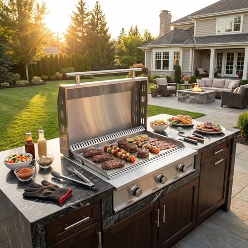 Stanbroil 36-Inch Built-In Gas Griddle for Outdoor Kitchen, Liquid Propane - Image 6