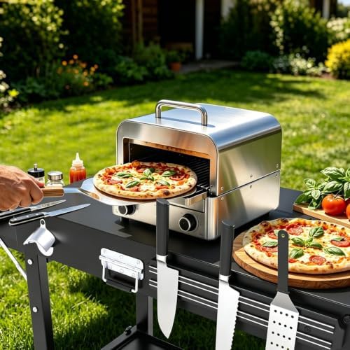 COZEER Portable Grill Table for Blackstone Griddle, Grill Cart with Caddy - Image 6