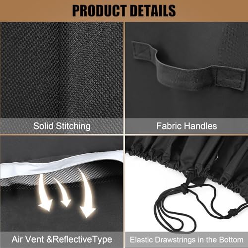 Grill Cover for Traeger Woodridge Electric Wood Pellet Smoker Grill - Image 4