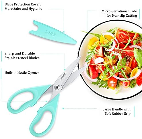 iBayam Cute Kitchen Scissors All Purpose Heavy Duty Meat Poultry Shears - Image 2