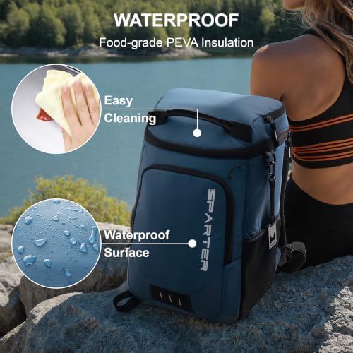 SPARTER Backpack Cooler Insulated 33/49 Can Leakproof Waterproof Bag Beach - Image 5
