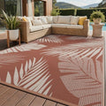 GENIMO Outdoor Rug, Waterproof Plastic Rugs for Patio, 9'x12' Brick Red by GENIMO