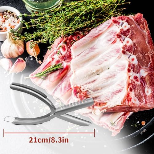Rib Membrane Remover Stainless Steel Tool Kit, Ergonomic Handle for Easy Prep, Dishwasher Safe BBQ Accessory for Grilling and Cooking (1 Pack) - Image 6