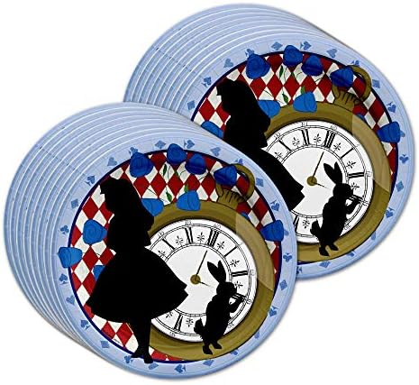 Alice in Wonderland Birthday Party Supplies Set - Alice in Wonderland Decorations - Alice in Wonderland 1st Birthday - Birthday Party for Girl | Tableware Includes Plates Napkins and Cups | Kit for 16 - Image 2