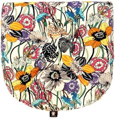 Patio Cushion, Rocking Chair Cushion, Tufted Pads, Set of Upper and Lower with Ties Pack of 2 (2 Sets) - Back 19"×16.5", Seat 16.5"×16.5" (Black Purple Flowers) - Image 3