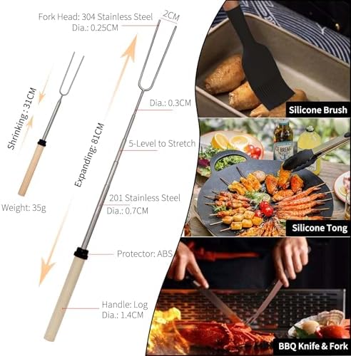 Silicone Camping Cooking Set Car Camping Essentials Cooking Kitchen Set, RV Camping Cookware Must Haves Gifts Camping Cooking Essentials, Camp Cooking Set for Travel Hiking Picnic - Image 3